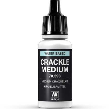 Medium craquelar. Bote 17 ml. Marca Vallejo. Ref: 70.598.