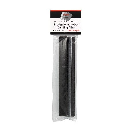 Pack de 3 limas gruesas, 100/180 grano. Marca Albion Alloys. Ref: 341.