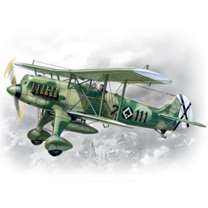 Biplano Español Air force Heinkel He-51B-1. Escala 1:72. Marca ICM. Ref: 72191. 2