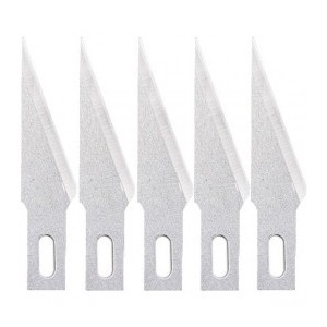 Conjunto de 5 cuchillas Nº11 para cutter 25101. Marca Dismoer. Ref: 25201.