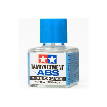 Adhesivo para plástico ABS. Bote de 40 ml. Marca Tamiya. Ref: 87137.