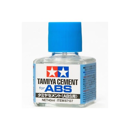 Adhesivo para plástico ABS. Bote de 40 ml. Marca Tamiya. Ref: 87137.