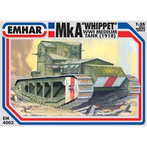 Medium tank MkA " whippet"  WWI. Escala 1:35. Marca Emhar. Ref: EM4003.