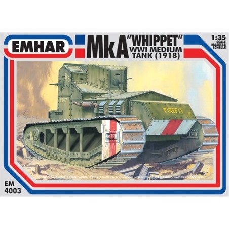 Medium tank MkA " whippet"  WWI. Escala 1:35. Marca Emhar. Ref: EM4003.