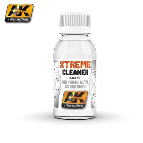 Xtreme Cleaner , Limpiador para Xtreme metal. Cantidad 100 ml. Marca AK Interactive. Ref: AK470.