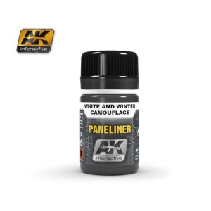 Paneliner para camuflaje white y winter. Bote de 35 ml. Marca AK Interactive. Ref: AK2074.