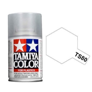 Spray Flat clear, Barniz mate  (85080). Bote 100 ml. Marca Tamiya. Ref: TS-80.