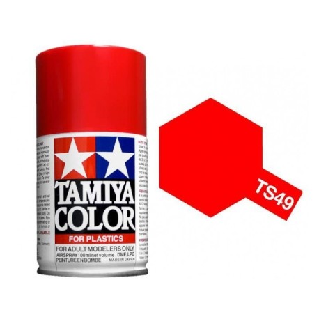 Spray Gloss Red , Rojo brillante  (85049). Bote 100 ml. Marca Tamiya. Ref: TS-49.