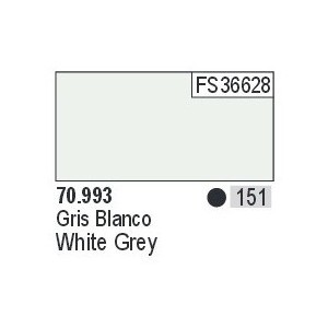Acrilico Model Color, Gris blanco ( 151 ). Bote 17 ml. Marca Vallejo. Ref: 70.993.