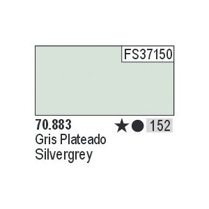 Acrilico Model Color, Gris plateado ( 152 ). Bote 17 ml. Marca Vallejo. Ref: 70.883.