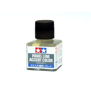 Panel line, gris oscuro. Marca Tamiya. Ref: 87133.