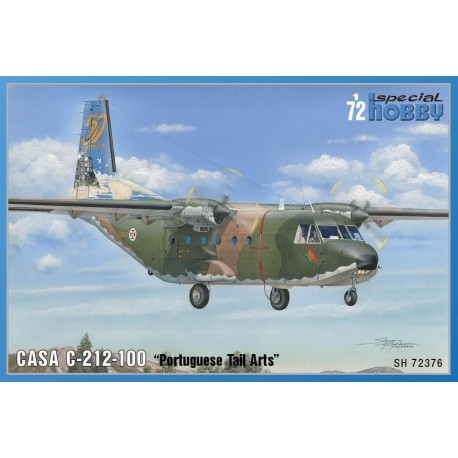 CASA C-212-100, Portuguese Tail Arts. Escala 1:72. Marca Special Hobby. Ref: 72376.