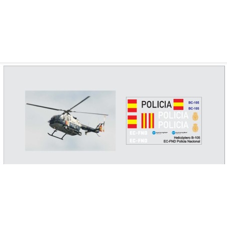 Calcas del helicóptero BO-105, Policia Nacional. Escala 1:35. Marca Trenmilitaria. Ref: 000_4484.