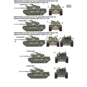 Calcas para M48 en España. Escala 1:35. Marca Fcmodeltips. Ref: 35210.