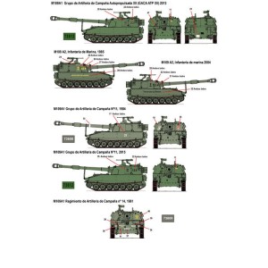 Calcas M108 y M109 en España. Escala 1:35. Marca Fcmodeltips. Ref: 35211.