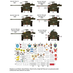 Calcas para M41 en España. Escala 1:35. Marca Fcmodeltips. Ref: 35216.