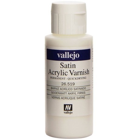 Barniz Acrilico, satinado permanente. Bote 60 ml. Marca Vallejo. Ref: 26.519.