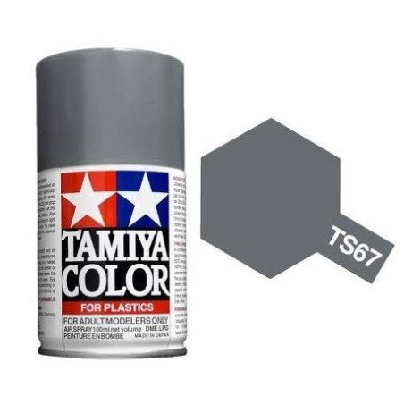 Spray UN Gray (Sasebo Arsenal), 85067. Bote 100 ml. Marca Tamiya. Ref: TS-67.