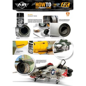 Lavado para escapes de aviones modernos, Wash exhaust. Bote de 35 ml. Marca AK Interactive. Ref: AK2040. 2