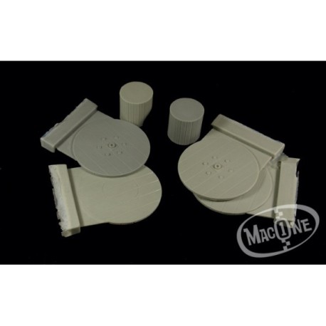 Bobinas industriales Set A. Escala 1:35. Marca Macone. Ref: MAC35121.