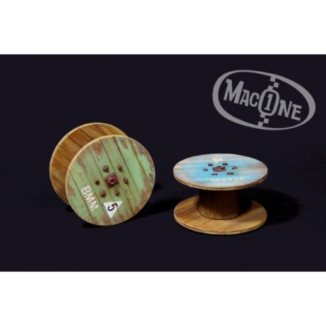 Bobinas industriales Set A. Escala 1:35. Marca Macone. Ref: MAC35121.