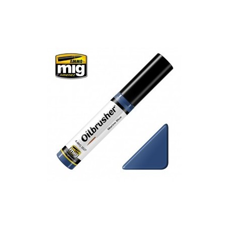 Oilbrusher: Oleo Azul marino, marine blue. Marca Ammo of Mig Jimenez. Ref: A.MIG 3527.