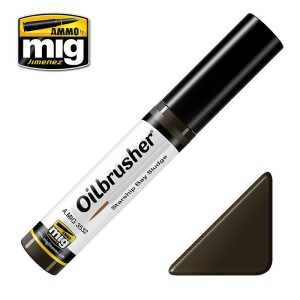 Oilbrusher: Oleo suciedad de plataforma de nave espacial. Marca Ammo of Mig Jimenez. Ref: AMIG3532.