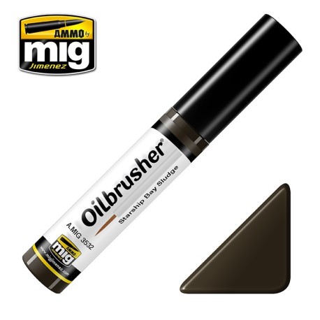 Oilbrusher: Oleo suciedad de plataforma de nave espacial. Marca Ammo of Mig Jimenez. Ref: AMIG3532.