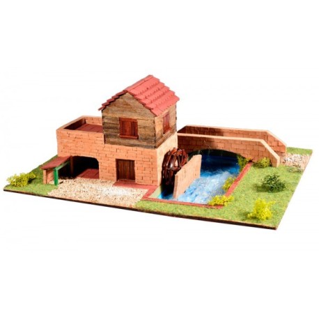 Molino de agua, Aceña. Colección campus. Escala 1:87. Marca Keranova. Ref: 30225.