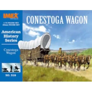Set conestoga wagon, carreta americana. Escala 1:72. Marca Imex. Ref: IM518.