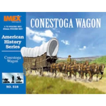 Set conestoga wagon, carreta americana. Escala 1:72. Marca Imex. Ref: IM518.