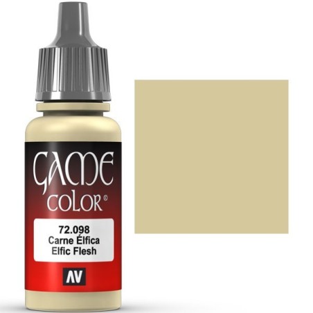 Acrilico Game Color, Carne Élfica. Bote 17 ml. Marca Vallejo. Ref: 72.098.