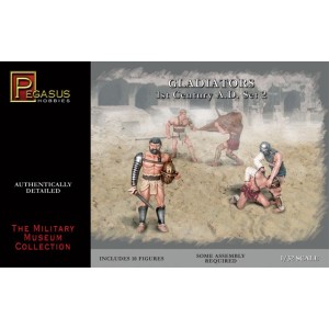 Gladiadores, set 2. Escala 1:32. Marca Pegasus. Ref: PG3202.