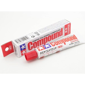 Polishing compound, coarse. Tubo 22 ml. Marca Tamiya. Ref: 87068.