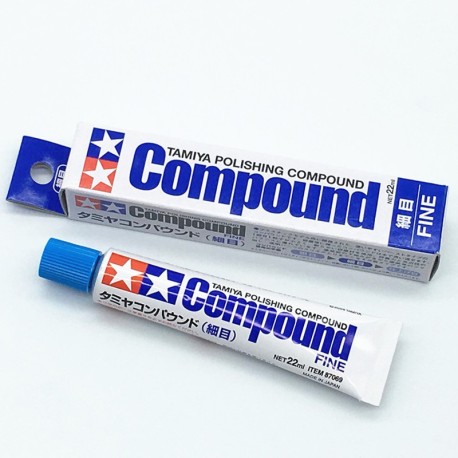Polishing compound, fine. Tubo 22 ml. Marca Tamiya. Ref: 87069.