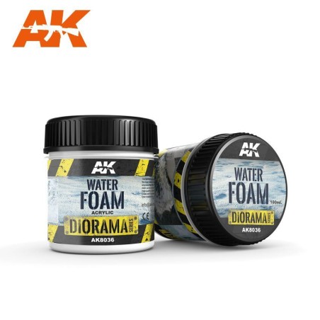 Producto weathering, espuma de agua. Bote de 100 ml. Marca AK Interactive. Ref: AK8036.
