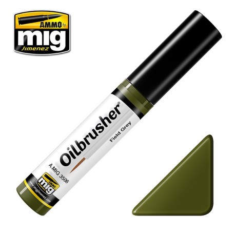 Oilbrusher: Oleo verde campo, field green. Marca Ammo of Mig Jimenez. Ref: AMIG3506.