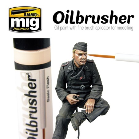 Oilbrusher: Oleo carne clara, light flesh. Marca Ammo of Mig Jimenez. Ref: AMIG3519.