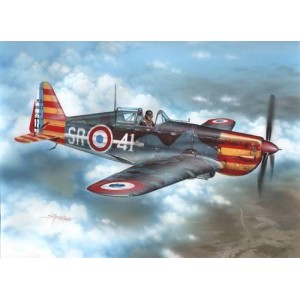 Morane-Saulnier MS-406C.1 " red & yellow stripes". Escala 1:72. Marca Special Hobby. Ref: A114.