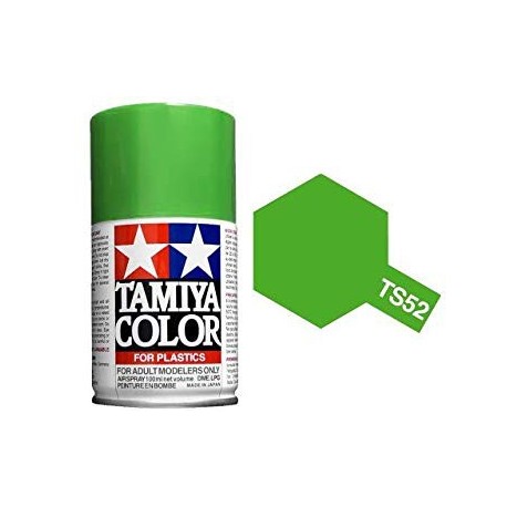 Spray Candy lime Green,  (85052). Bote 100 ml. Marca Tamiya. Ref: TS-52.