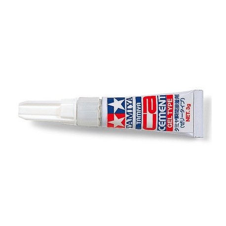 Cement gel type, Adhesivo para fotograbado y plástico. Bote de 3g. Marca Tamiya. Ref: 87091.