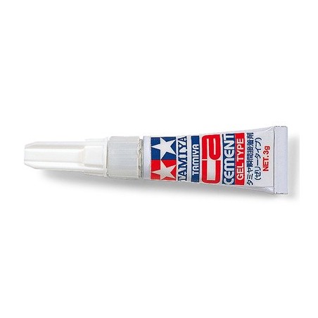Cement gel type, Adhesivo para fotograbado y plástico. Bote de 3g. Marca Tamiya. Ref: 87091.