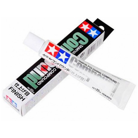 Polishing compound, Finish. Tubo 22 ml. Marca Tamiya. Ref: 87070.