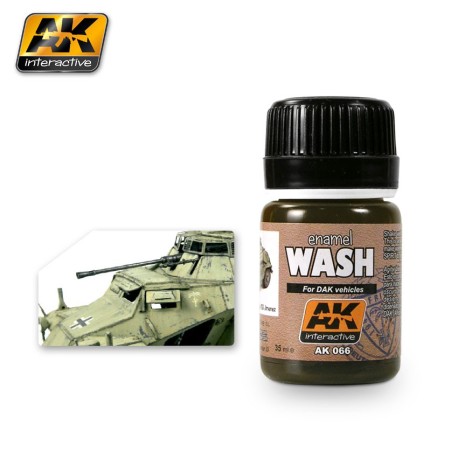 Lavado para vehículos Dak. Bote de 35 ml. Marca AK Interactive. Ref: AK066.