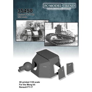 Renault FT-17 BS. Escala 1:35. Marca FCmodeltrend. Ref: 35458.