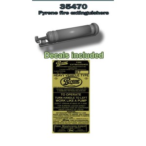 Extintores Pyrene, 2 unidades. Escala 1:35. Marca FCmodeltrend. Ref: 35470.