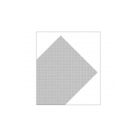 Plancha de Rejilla de PVC en diagonal, Gris. Dimensiones 185 x 290 mm, 0.32 mm . Marca Maquett. Ref: 611-02.