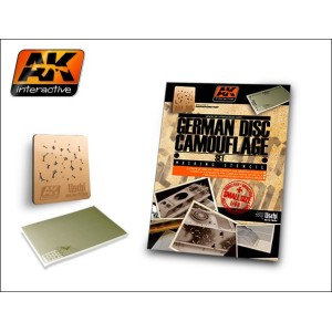 Set German camo disc ( sistema de enmacarar y parte fotograbada ) 1:48. Marca AK Interactive. Ref: AK158.