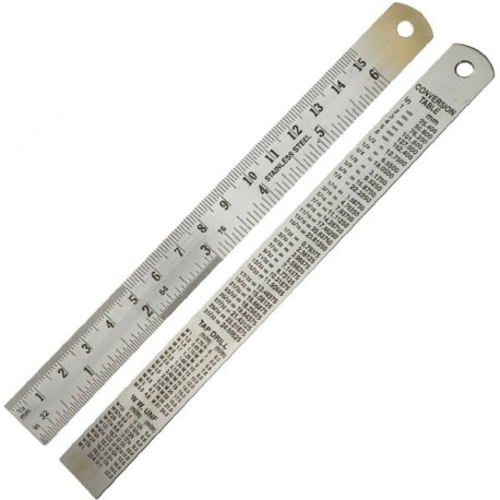 Regla de Precision Metalica (150 mm). Marca Dismoer. Ref: 20034.