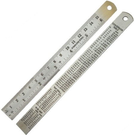 Regla de Precision Metalica (150 mm). Marca Dismoer. Ref: 20034.